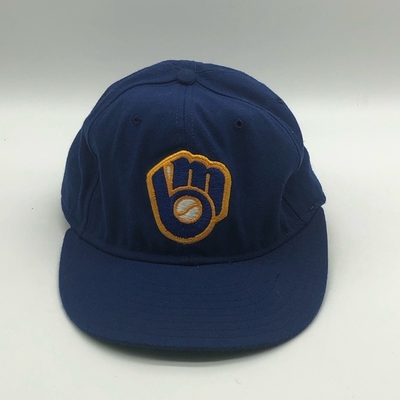 Milwaukee Brewers Baseball Cap Fitted Size 7 1/4 Diamonds Collection New Era - Picture 2 of 8